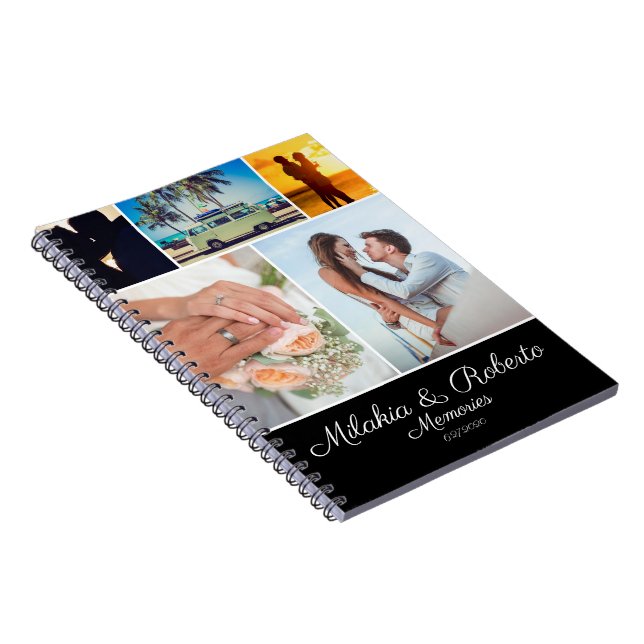 Carnet Mémoires modernes Voyage Mariage Lune de miel Phot (Côté Droit)