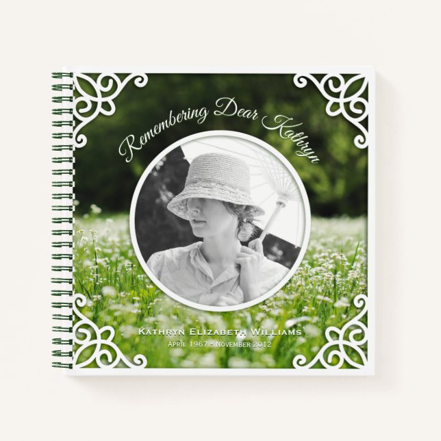 Carnet Memorial Service Fleur sauvage Meadow Photo Guides (Devant)