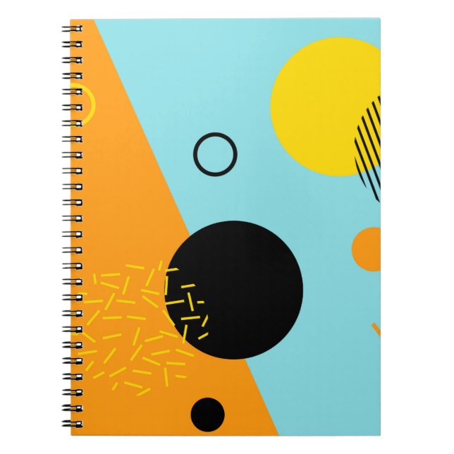 Carnet Memphis, hipster, tendance, art de l'illustration  (Devant)