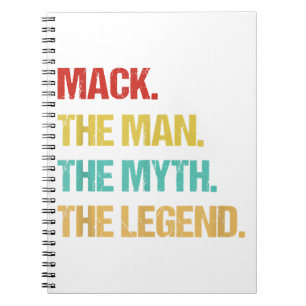 Carnet Mens Mack The Man The Myth The Legend