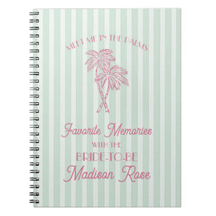 Carnet Menthe Palm Springs Souvenirs Préférés avec la Mar