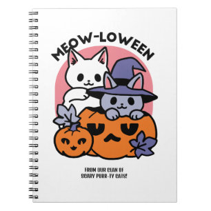 Carnet Meow-Loween - Cute Halloween Conception Chat