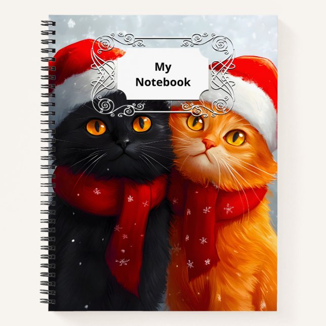 Carnet Meowy Christmas Winter Love (Devant)