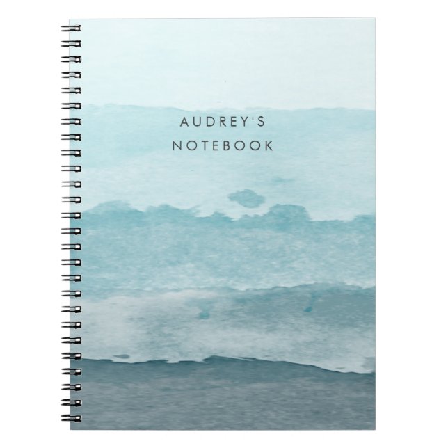 Carnet Mer bleu d'eau Abstraite (Devant)