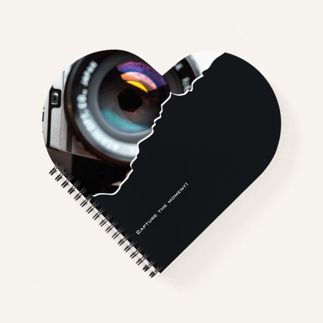Carnet Merci Cadeau Photographe Coeur en forme de coeur (Devant)