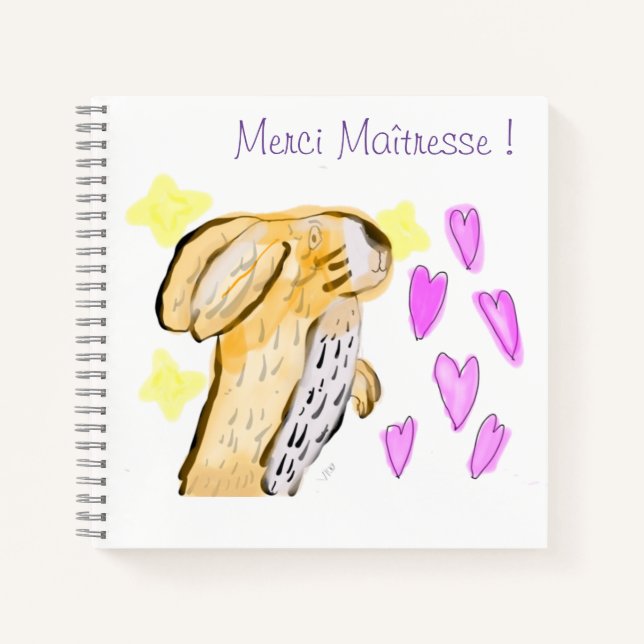 Carnet merci Maîtresse ! (Devant)