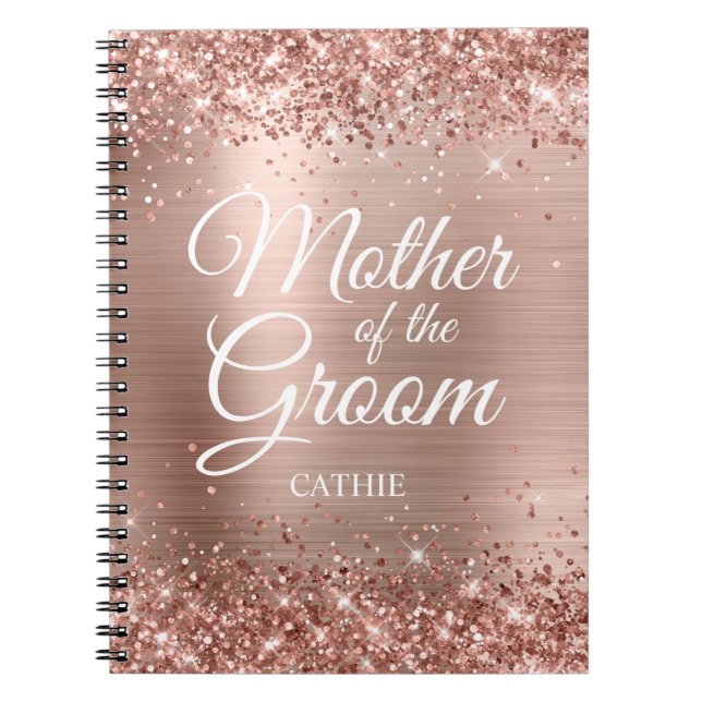 Carnet Mère de la Glitterie Rose Gold Foil (Devant)
