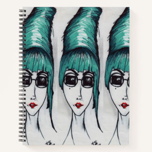 Carnet Mère Monster Sassy Beehive Dessin d'art pop