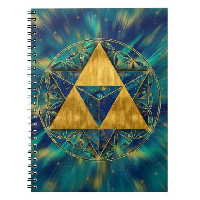 Carnet Merkabah à Fleur de vie (Devant)
