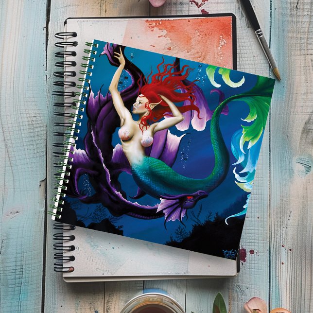 Carnet Mermaid Purple Dragon Imaginaire d'amitié (Créateur téléchargé)