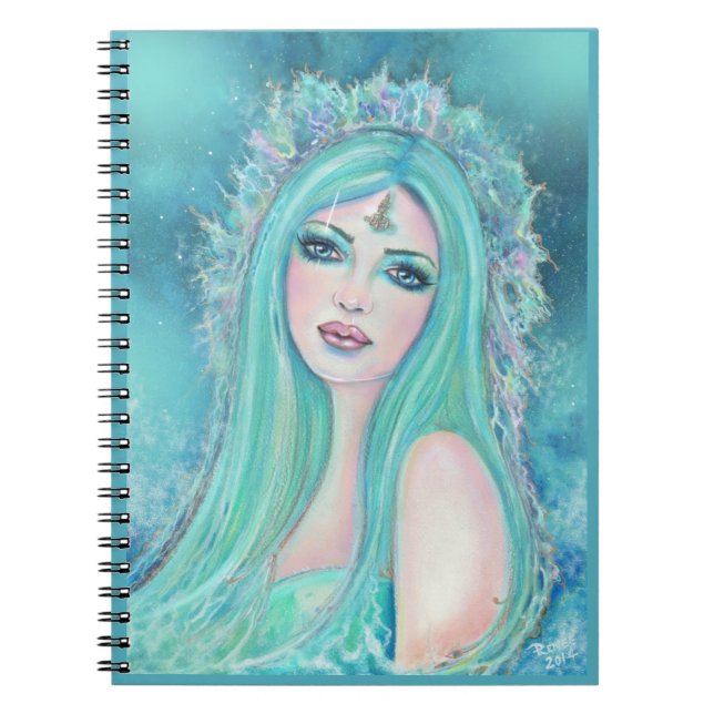 Carnet Mermaid un avec l'art marin par Renee Lavoie  (Devant)