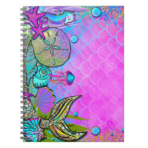 Carnet Mermaids & Sea Shells Under the Sea Sparkle