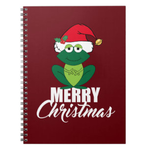 Carnet Merry Christmas Frog