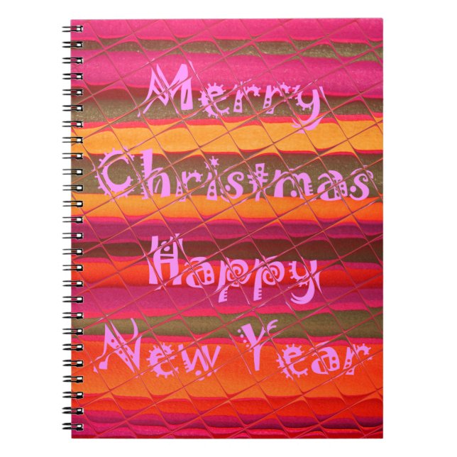 Carnet Merry Christmas Happy (Devant)