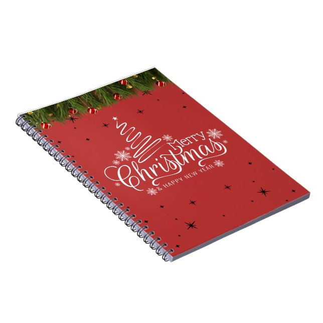 Carnet Merry Christmas & New Year Spiral Photo Notebook (Côté Droit)