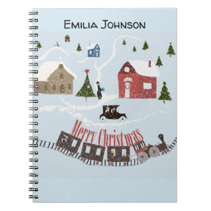 Carnet Merry Christmas , rétro