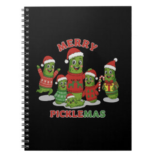 Carnet Merry Picklemas Funny Pickle Family Christmas