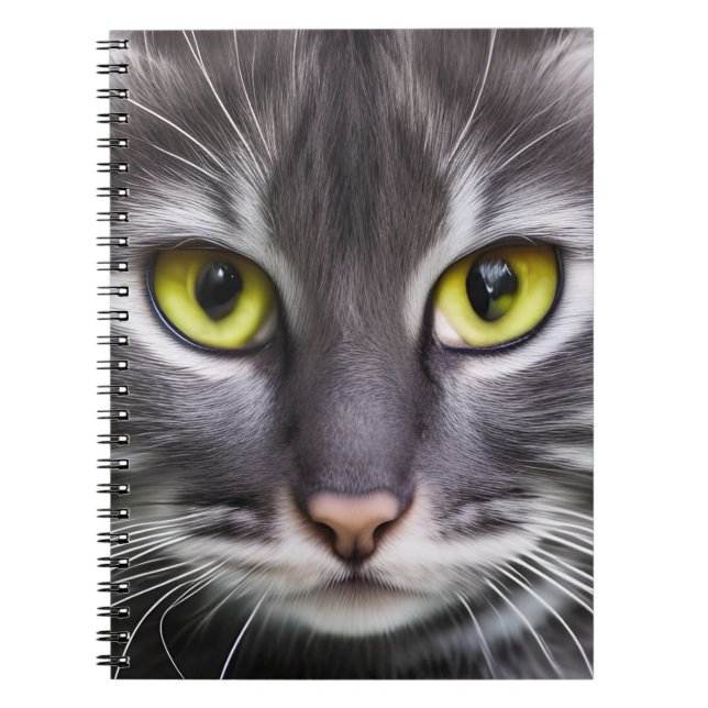 Carnet Merveilleux portrait de chat (Devant)