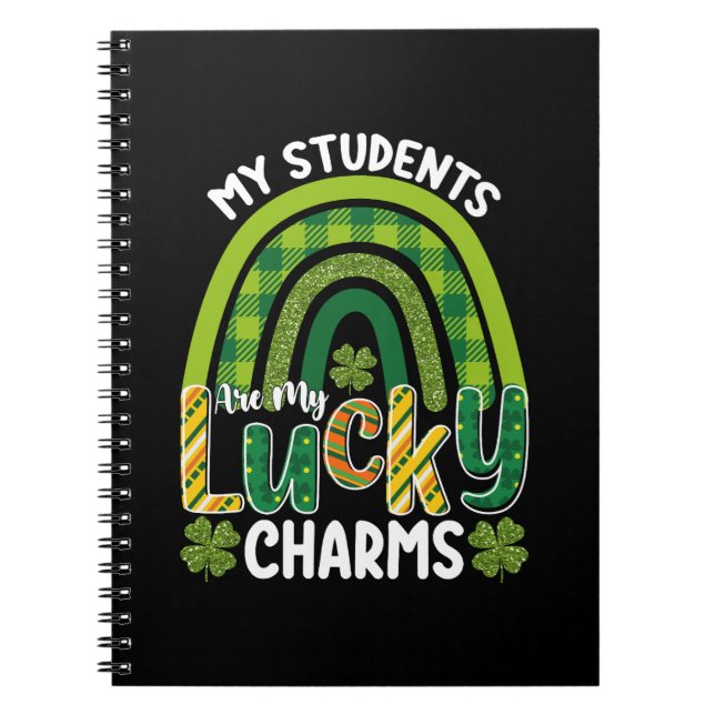 Carnet Mes étudiants sont mes charmes chanceux St Patrick (Devant)