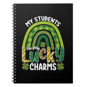 Carnet Mes étudiants sont mes porte-bonheur St Patrick's 