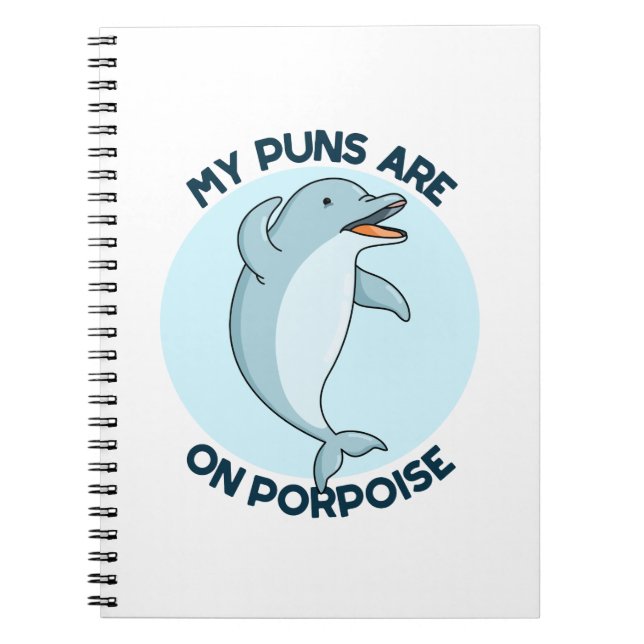 Carnet Mes Puns Sont Sur Le Marsouin Drôle Animal Pun (Devant)