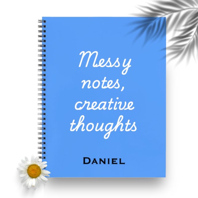 Carnet Messy Notes, Creative Thoughts – Notebook Quotes (Créateur téléchargé)