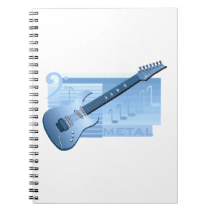 Carnet métal blue.png de guitare électrique