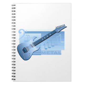Carnet métal blue.png de guitare électrique