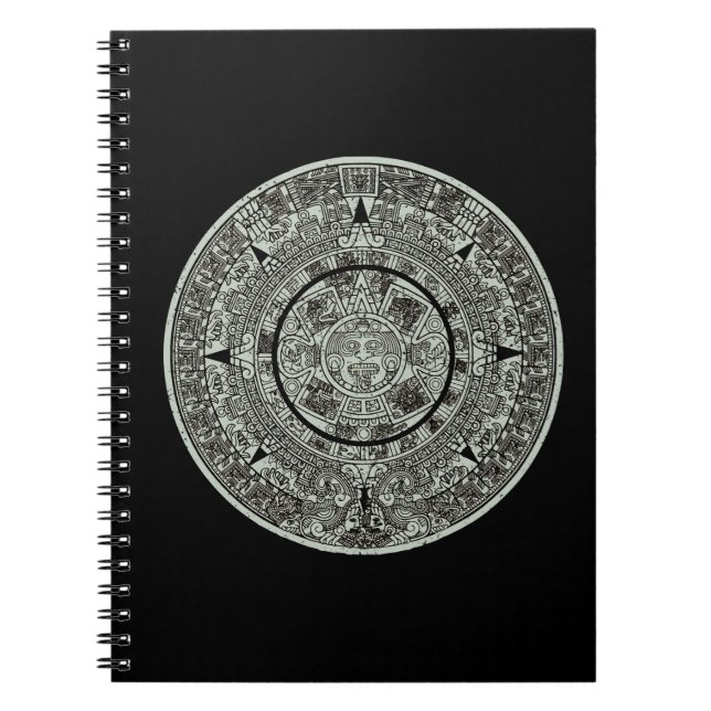 Carnet Mexicaine Aztec Sun Stone Maya Calendrier 1 (Devant)