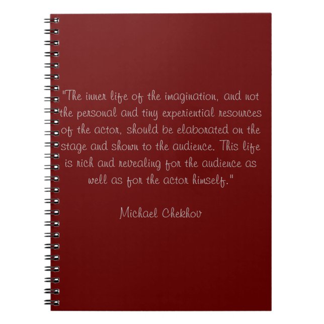 Carnet Michael Chekhov (Devant)