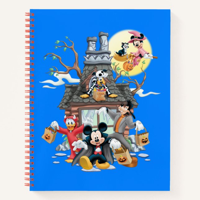 Carnet Mickey et ses amis maison hantée (Devant)
