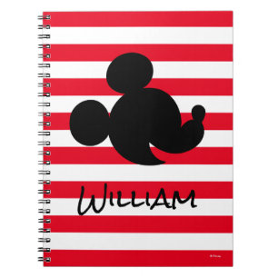 Carnet Mickey et Silhouette Minnie personnalisées
