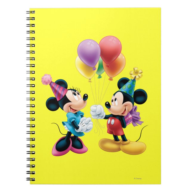 Carnet Mickey & Minnie | Anniversaire (Devant)