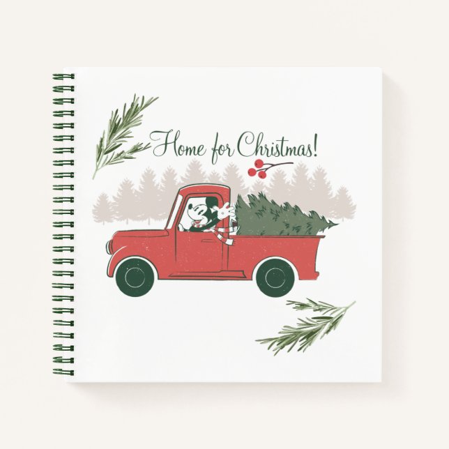 Carnet Mickey Mouse | Accueil pour Noël (Devant)