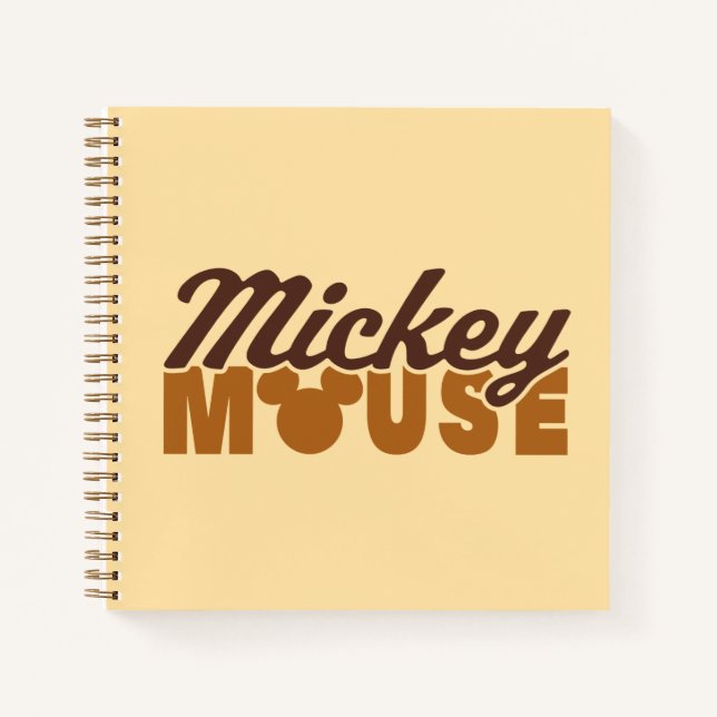 Carnet Mickey Mouse Icon Name Typography (Devant)