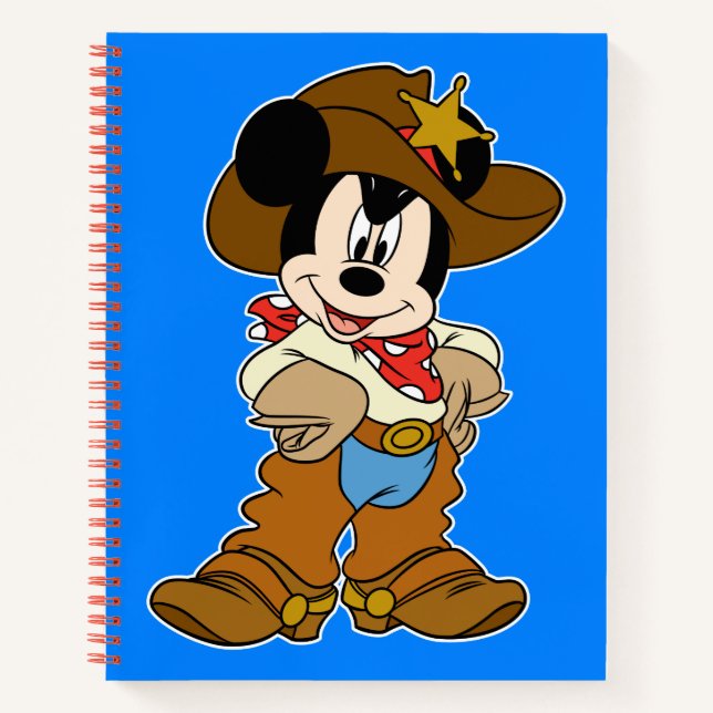 Carnet Mickey Mouse le Cowboy (Devant)