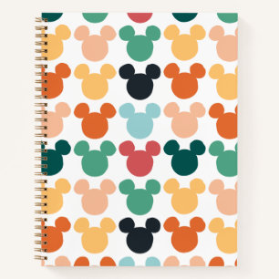 Carnet Mickey Mouse   Logo Coloré Répétant