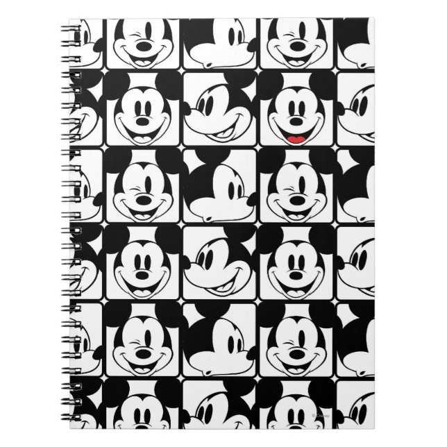 Carnet Mickey Mouse | Motif de grille (Devant)