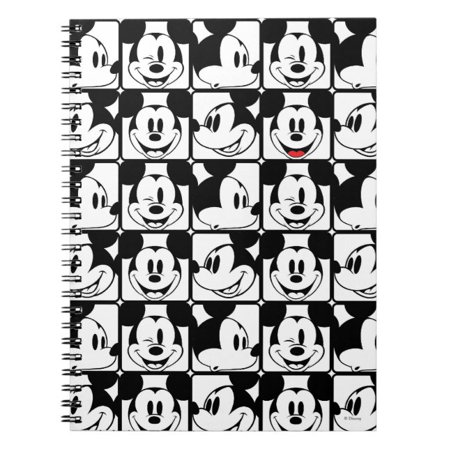 Carnet Mickey Mouse | Motif de grille (Devant)