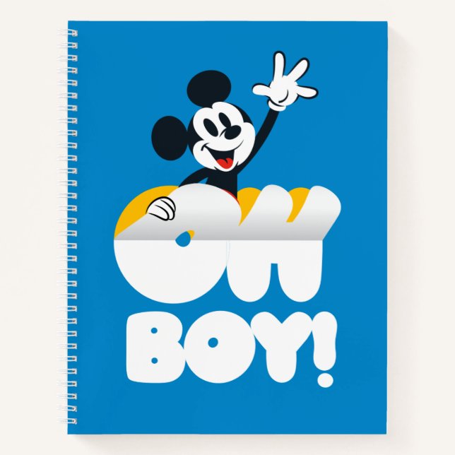 Carnet Mickey Mouse Oh Garçon ! Décolle (Devant)