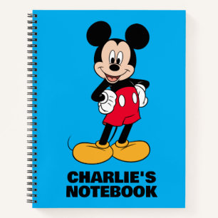 Carnet Mickey Mouse Pose Souriante