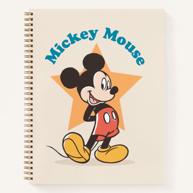 Carnet Mickey Mouse Star Name Graphic (Devant)