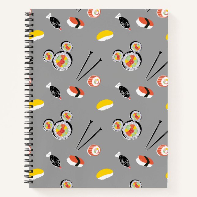 Carnet Mickey Mouse Sushi Icon Pattern (Devant)