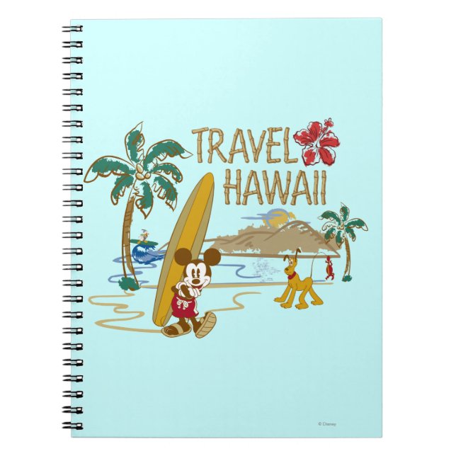 Carnet Mickey & ses amis | Hawaï (Devant)