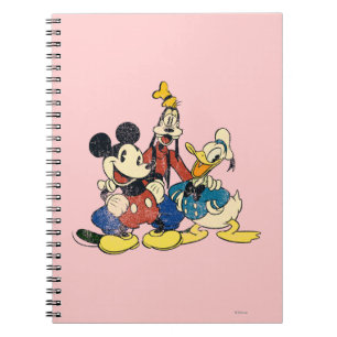 Carnet Mickey & ses amis Mickey, Dingo, Donald vintage
