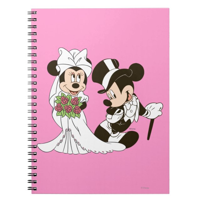 Carnet Mickey Souris & Minnie Mariage (Devant)
