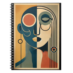 Carnet Mid Century Art moderne Abstrait Non conforme