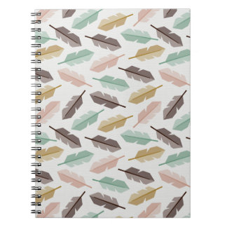 Carnet Mid-Century Modern Retro Feathers