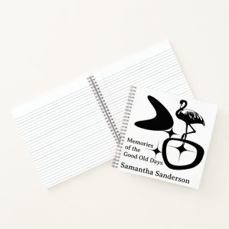 Carnet MidCentury Modern Flamingo Atomic Retro Custom