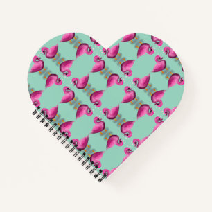 Carnet Mignon Canard Rose Kawaii & Art pour Nurserie à Cœ